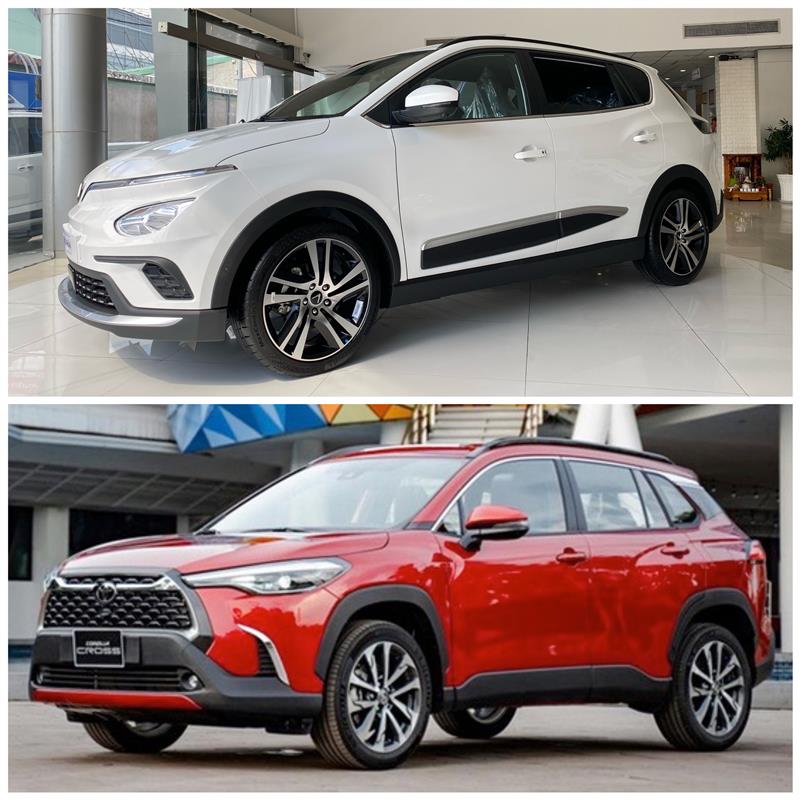 Nên mua ô tô điện VinFast VFe34 kèm Pin hay mua ô tô xăng Toyota Corolla Cross 2023 1.8V